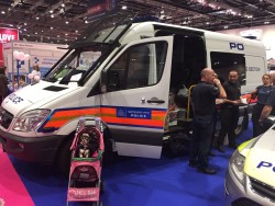 Queenie Woof Woof with the police at Discover Dogs Nec London October 2017